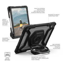 Side profile highlighting the rugged design and port covers.