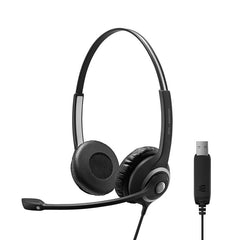 EPOS Sennheiser IMPACT SC 260 USB Wired Robust Double-Sided USB Headset - Black