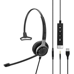 EPOS Sennheiser IMPACT SC 635 USB Premium Wired Single-Sided Headset - Black