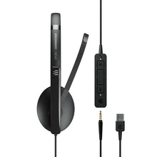 Load image into Gallery viewer, EPOS Sennheiser ADAPT 165T USB II Wired Double-Sided Headset w/ 3.5mm Jack Black