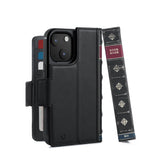 Twelve South BookBook Leather Wallet MagSafe Case iPhone 15 Plus - Black
