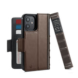 Twelve South BookBook Leather Wallet MagSafe Case iPhone 15 Standard - Brown