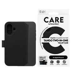 PanzerGlass Tango 2 in 1 Wallet Case for iPhone 16 Standard 6.1 - Black