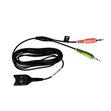 Load image into Gallery viewer, EPOS Sennheiser CEDPC 1 Standard bottom Cable ED to Dual 3.5mm - Black