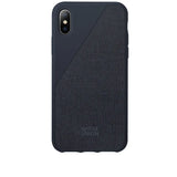 Native Union Clic Canvas for iPhone X / Xs - Marine - BONUS Screen Protector
