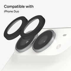 Zagg Glass Elite Premium Camera Rings for iPhone Duo