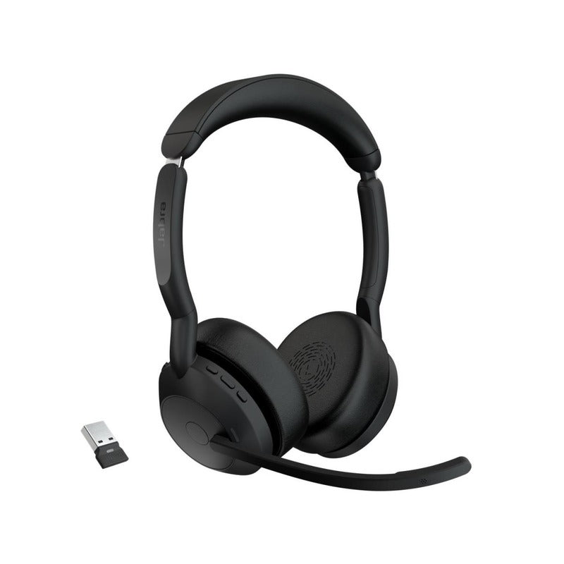Jabra Evolve2 55 Link380a UC Stereo Headset - Black