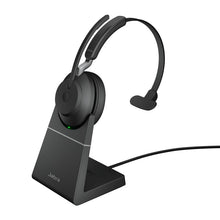 Load image into Gallery viewer, Jabra Evolve2 65 USB-C UC Mono with Charging Stand Headset - Black