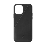 Native Union Clic Card Leather Case For iPhone 12 / 12 Pro - Black