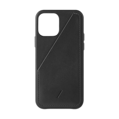 Native Union Clic Card Leather Case For iPhone 12 / 12 Pro - Black - Mac Addict