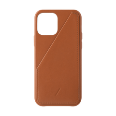 Native Union Clic Card Leather Case For iPhone 12 / 12 Pro - Tan - Mac Addict