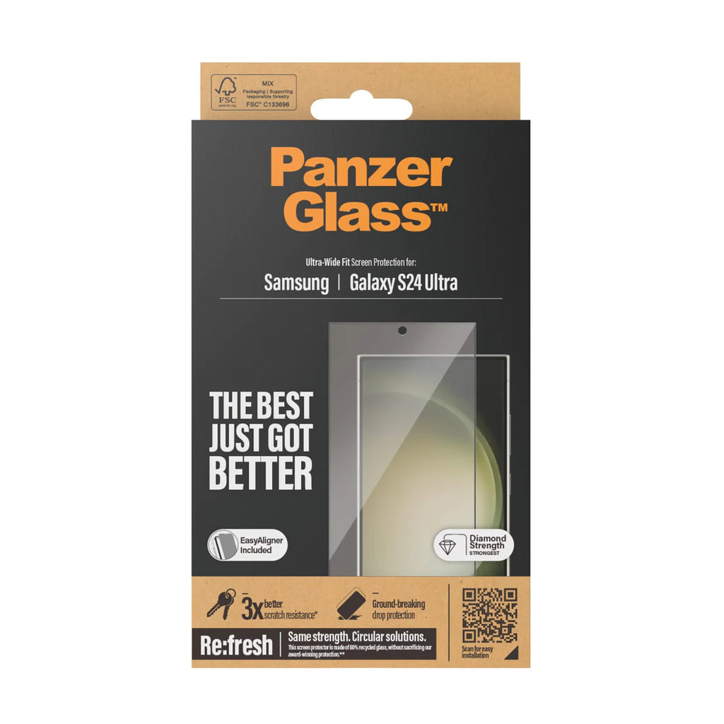 Panzer Glass Ultra Wide Screen Protector S24 Ultra 6.8 inch - Clear