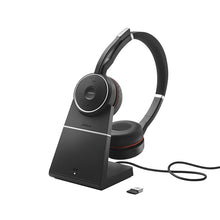 Load image into Gallery viewer, Jabra Evolve 75 SE Link380a MS Stereo Stand Headset - Black