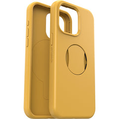 OtterBox OtterGrip Symmetry MagSafe iPhone 15 Pro Max 6.7 Case Aspen Gleam Yellow