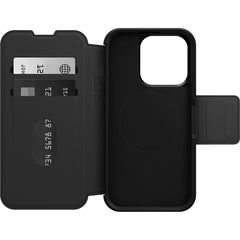 OtterBox Strada MagSafe iPhone 15 Pro 6.1 Case Shadow Black