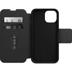 OtterBox Strada MagSafe iPhone 15 Standard 6.1 Case Shadow Black