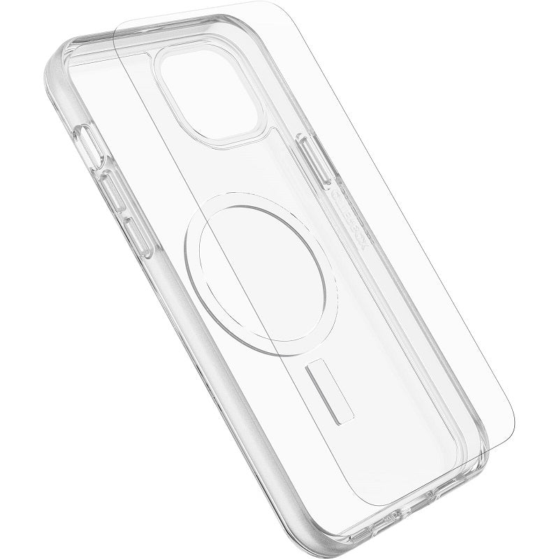 OtterBox React Case with OtterBox Glass iPhone 15 Plus 6.7 Clear