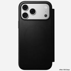 Modern Leather Folio Case for iPhone 18 Pro Max 6.9 in Black Ecco - Nomad