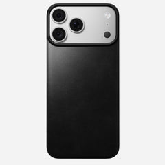 Magnetic Leather Back Case for iPhone 18 Pro Max 6.9 in Black Horween - Nomad