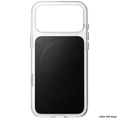 Clear + Leather Case for iPhone 18 Pro Max 6.9 in Black Horween - Nomad