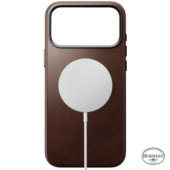 Traditional Horween Leather Case for iPhone 18 Pro Max 6.9 in Rustic Brown Horween - Nomad
