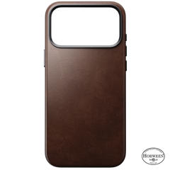 Traditional Horween Leather Case for iPhone 18 Pro Max 6.9 in Rustic Brown Horween - Nomad