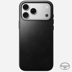 Traditional Horween Leather Case for iPhone 18 Pro Max 6.9 in Black Horween - Nomad