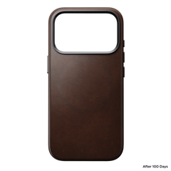 Traditional Horween Leather Case for iPhone 18 Pro 6.3 in Rustic Brown Horween - Nomad