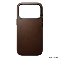 Traditional Leather Case for iPhone 18 Pro 6.3 in Brown Ecco - Nomad