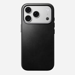 Traditional Horween Leather Case for iPhone 18 Pro 6.3 in Black Horween - Nomad