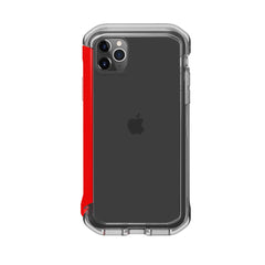 Element Case Rail Protective Slim Bumper Case iPhone 11 Pro Clear Red - BONUS Screen Protector