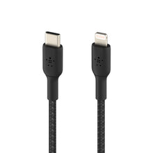 Load image into Gallery viewer, Belkin BoostCharge Braided USB-C to Lightning Cable 2m / 6.6ft - Black