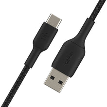 Load image into Gallery viewer, Belkin BoostCharge Braided USB-C to USB-A Cable 2m / 3.3ft - Black