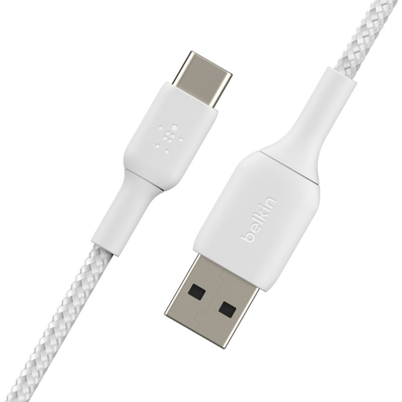 Belkin BoostCharge Braided USB-C to USB-A Cable 2m / 3.3ft - White