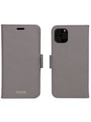 Dbramante1928 New York Leather Folio Case iPhone 11 Pro / X / XS - Shadow Grey (BONUS Screen Protector!!)