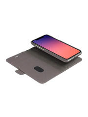 Dbramante1928 New York Leather Folio Case iPhone 11 Pro / X / XS - Shadow Grey (BONUS Screen Protector!!)