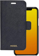 Load image into Gallery viewer, Dbramante1928 New York Leather Folio Case iPhone 11 Pro / X / XS -Night Black
