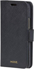 Load image into Gallery viewer, Dbramante1928 New York Leather Folio Case iPhone 11 Pro / X / XS -Night Black