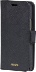 Dbramante1928 New York Leather Folio Case iPhone 11 Pro / X / XS -Night Black (BONUS Screen Protector!!)