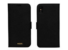 Dbramante1928 New York Leather Folio Case iPhone XS Max -Night Black