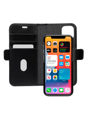 Dbramante1928 Lynge Leather Folio Case iPhone 12 / 12 Pro Black with FREE SCREEN GUARD