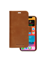 Dbramante1928 Lynge Leather Folio Case iPhone SE 3rd / 2nd / 8 / 7 Tan - BONUS Screen Protector