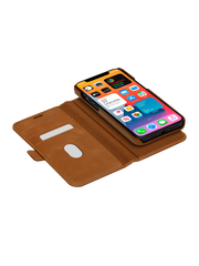 Dbramante1928 Lynge Leather Folio Case iPhone SE 3rd / 2nd / 8 / 7 Tan - BONUS Screen Protector