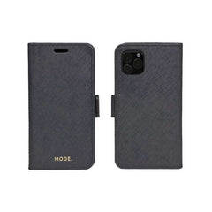 Dbramante1928 Milano Saffiano Leather Folio Case iPhone 11 Pro / X / XS - Night Black (BONUS Screen Protector!!)