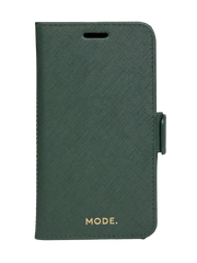Dbramante1928 Milano Saffiano Leather Folio Case iPhone 11 Pro / X / XS - Evergreen (BONUS Screen Protector!!)