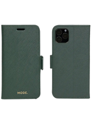Dbramante1928 Milano Saffiano Leather Folio Case iPhone 11 Pro / X / XS - Evergreen (BONUS Screen Protector!!)