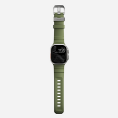 Nomad Rocky Point Band for Apple Watch 42-49 & Ultra 1 - 3 - Forest Green (Natural Hardware)