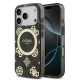 guess case for iphone 17 pro black front view
