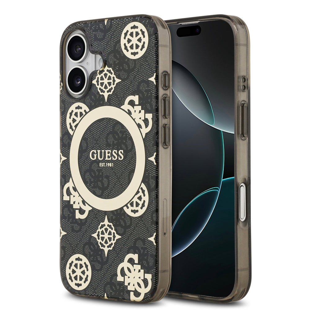 guess case for iphone 17 standard black front view