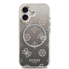 guess glitter case for iphone 17 standard grey side profile